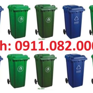 Thùng rác sinh hoạt giá rẻ hiện nay, thanh lý thùng rác 120l 240l giá rẻ tại tiền giang