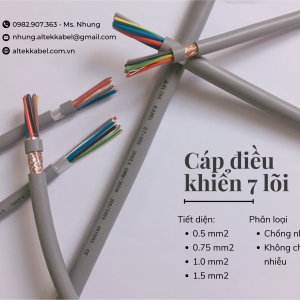 Cáp điều khiển 7 core Altek Kabel lõi đồng mềm