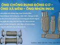 Khớp nối inox chống rung, khớp nối giảm chấn máy phát điện, khớp nối inox chịu nhiệt