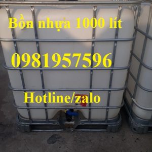 Thùng nhựa đựng hóa chất giá rẻ, bồn nhựa 1000 lít, thùng nhựa, bồn nhựa IBC 1000 lít, tank nhựa 1000 lít