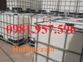 Bồn nhựa trắng có khung sắt, tank trắng 1000l, bồn 1000l đã qua sử dụng