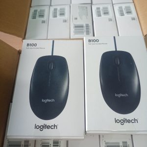 Chuột máy tính Logitech B100 có dây chính hãng