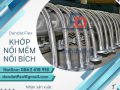 Khớp nối mềm kim loại, khớp nối mềm inox chịu nhiệt, khớp nối chống rung máy phát điện