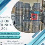 Khớp nối mềm nối bích chịu nhiệt, khớp nối chống rung inox, khớp nối mềm máy nén khí