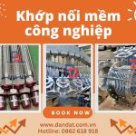 Khớp nối mềm inox, khớp nối chống rung máy bơm, khớp nối kim loại nối ren