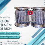 Khớp nối mềm nối bích chịu nhiệt, khớp nối chống rung inox, khớp nối mềm máy nén khí