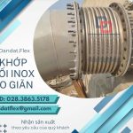 Khớp nối mềm nối bích chịu nhiệt, khớp nối chống rung inox, khớp nối mềm máy nén khí