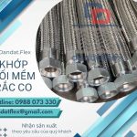 Khớp nối mềm kim loại, khớp nối mềm inox chịu nhiệt, khớp nối chống rung máy phát điện