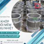 Khớp nối mềm nối bích chịu nhiệt, khớp nối chống rung inox, khớp nối mềm máy nén khí