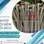 Khớp nối mềm kim loại, khớp nối mềm inox chịu nhiệt, khớp nối chống rung máy phát điện