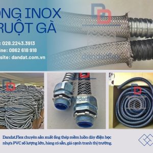 Ống ruột gà lõi thép, ống luồn dây điện, ống ruột gà inox bọc nhựa PVC, dây dẫn nước inox ruột gà