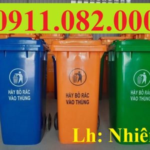 Chuyên sỉ thùng rác giá rẻ tại kiên giang- thùng rác 120l 240l- lh 0911082000