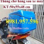 Thùng chở hàng sau xe máy giá rẻ tại Hà Nội