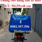 Thùng chở hàng sau xe máy giá rẻ tại Hà Nội