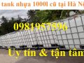 Tank nhựa 1000 lít, bồn nhựa 1000l, vỏ tank nhựa 1000l cũ tại Hà Nội