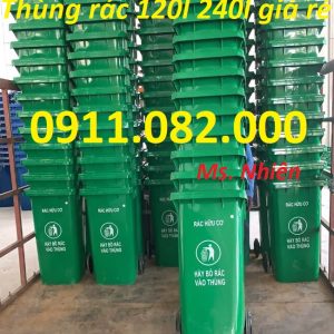 Tư vấn thùng rác nhựa, mua bán thùng rác nhựa giá rẻ- thùng rác 120l 240l 660l giá rẻ- lh 0911082000