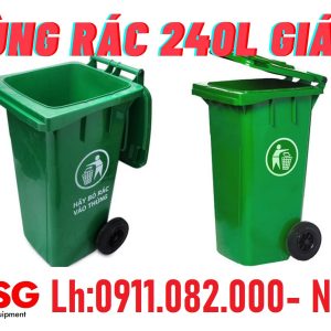 Địa chỉ mua thùng rác 120L 240L 660L uy tín giá rẻ tại vĩnh long- lh 0911082000