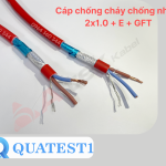 Cáp tín hiệu chống cháy chống nhiễu 2×1.0 + E + GFT