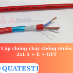 Cáp tín hiệu chống cháy chống nhiễu 2×1.0 + E + GFT