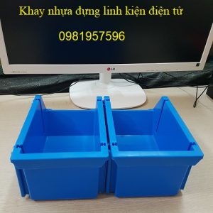 Khay nhựa đựng linh kiện điện tử A6 kích thước 240 x 155 x 125 mm