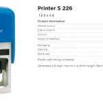 Dấu lật tự động Colop dấu số thứ tự từ 1 đến 6 Printer S126