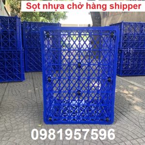 Sọt nhựa chở hàng xe máy, sọt đựng hàng shipper, giỏ đựng hàng shipper, sọt nhựa shipper