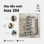 Dây dẫn nước nóng lạnh inox 304, Dây dẫn nước inox chịu nhiệt, Dây cấp nước nóng lạnh vòi Lavabo, Dây mềm nối đầu phun Sprinkler