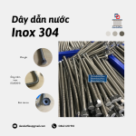 Dây dẫn nước nóng lạnh inox 304, Dây dẫn nước inox chịu nhiệt, Dây cấp nước nóng lạnh vòi Lavabo, Dây mềm nối đầu phun Sprinkler