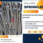 Ống mềm sprinkler, ống nối đầu phun chữa cháy, dây nối mềm inox cho sprinkler