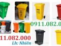 Thùng rác giá rẻ, thùng rác dày, chịu lực tốt giá rẻ tại cần thơ- thùng rác 120 240- lh 0911082000