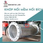 Khớp nối mềm inox mặt bích, khớp nối mềm inox nối ren, khớp nối chống rung inox chịu nhiệt cao