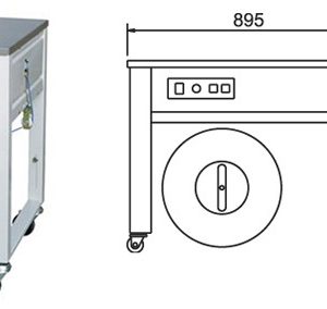 Máy siết dây đai thùng Chali JN600