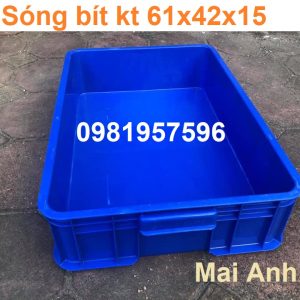 Sóng bít 61x42x15 cm loại có nắp, khay nhựa đặc dày dặn, bền đẹp