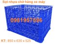 Sọt nhựa làm giỏ đựng hàng shipper, nhựa nguyên sinh