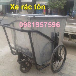 Xe gom rác 500l, xe gom rác chuyên dụng, xe gom rác đẩy tay