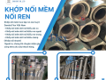 Khớp Nối Mềm Inox Nối Ren, Khớp nối mềm nối bích chịu nhiệt, Khớp nối mềm inox 304 – inox 316 nối ren