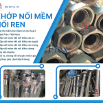 Khớp Nối Mềm Inox Nối Ren, Khớp nối mềm nối bích chịu nhiệt, Khớp nối mềm inox 304 – inox 316 nối ren