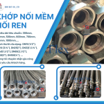 Khớp Nối Mềm Inox Nối Ren, Khớp nối mềm nối bích chịu nhiệt, Khớp nối mềm inox 304 – inox 316 nối ren