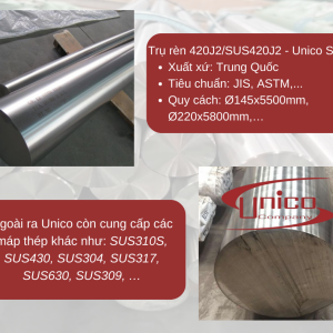 Trục rèn inox 420J2 – Unico Steel