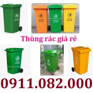 Thùng rác chất lượng giá tốt- thùng rác 120l 240l 660l giá rẻ tại vĩnh long- lh 0911082000