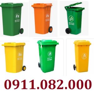 Thùng rác hàng nhập khẩu giá rẻ, thùng rác 120l 240l tại tiền giang giá sỉ- lh 0911082000