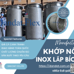 Khopnoimem, Khớp nối mềm inox nối bích – lắp bích, Khớp nối mềm nối bích chịu nhiệt, (tiêu chuẩn bích : JIS, ANSI, DIN, BS)