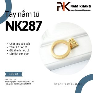 Núm cửa tủ cao cấp dạng vòng NK287 | F-Home NamKhang