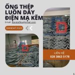 Ống thép mềm luồn dây điện bọc nhựa PVC sẵn hàng giá thương mại