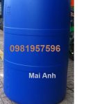 nhựa 220l nắp nhỏ, phuy nhua lam be, phuy nhựa làm bè nổi