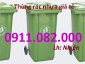 Nơi bán thùng rác nhựa màu xanh giá rẻ tại an giang- sỉ lẻ thùng rác 120l 240l-lh 0911082000