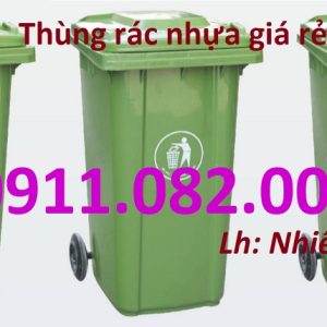 Nơi bán thùng rác nhựa màu xanh giá rẻ tại an giang- sỉ lẻ thùng rác 120l 240l-lh 0911082000