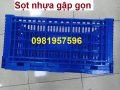 Thùng nhựa gập gọn, sóng nhựa hở, sọt nhựa gập