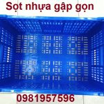 Thùng nhựa gập gọn, sọt nhựa nguyên sinh không pha tạp tại Hà Nội