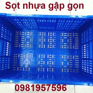 Thùng nhựa gập gọn, sọt nhựa nguyên sinh không pha tạp tại Hà Nội